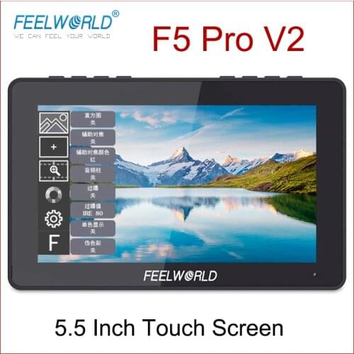 FEELWORLD F5 Pro V2 Monitor 5.5 Inch Touch Screen For DSLR Camera 1920x1080 Field 3D LUT 4K HDMI-compatible Monitor