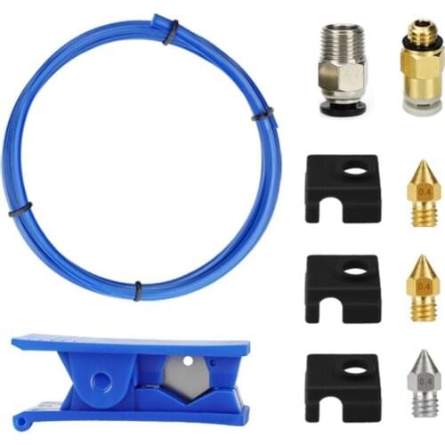 2021 New 3D Printer PTFE Feeding Pipe Bowden Tube Cutter Pneumatic Connector Nozzle 10pcs