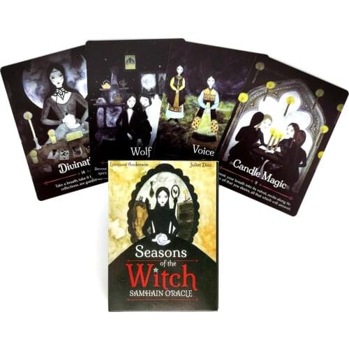 New Seasons Of The Witch Samhain Oracle Tarot Cards And PDF Guidance Divination Deck Entertainment Parties Board Game 44Pcs/Box