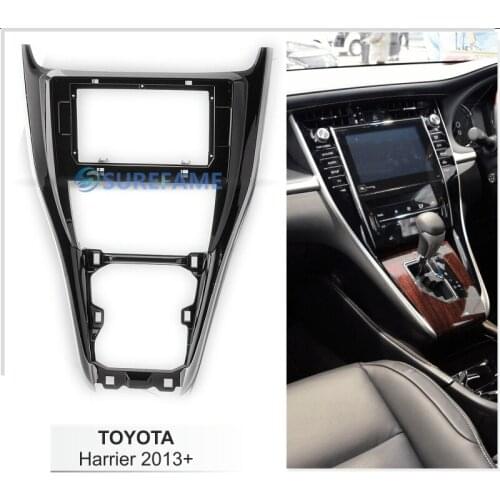 10.1 inch Car Fascia Radio Panel for TOYOTA Harrier 2013+ Dash Kit Install Facia Console Bezel Adapter Plate Trim 10.1inch Cover