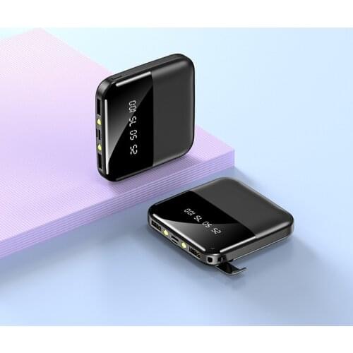 10000mAh Portbale External Battery Power Bank USB TYPE C Digital LED Display PowerBank New Design Poverbank For smart Phone