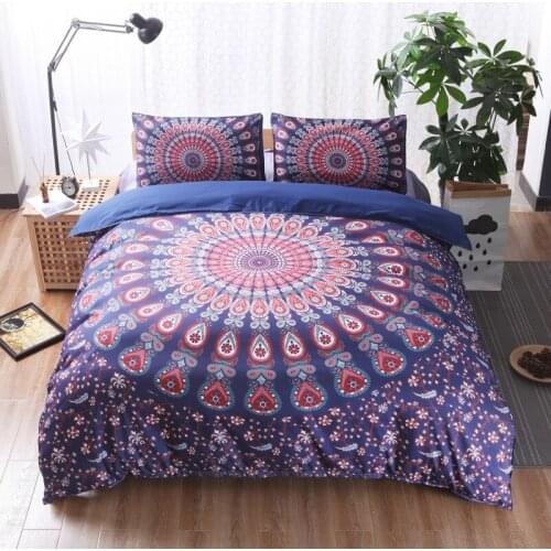 Bohemian Mandela Style Bedding Set Classic Folk-custom 3D Decoration Duvet Cover Set with Pillowcases Queen/King Size Bedclothes