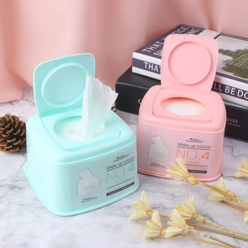 250Pcs/box Cotton Pads Makeup Remover Wipes Facial Cosmetic Deep Clean Tool Skin Care Face Wash Paper Makeup Tools