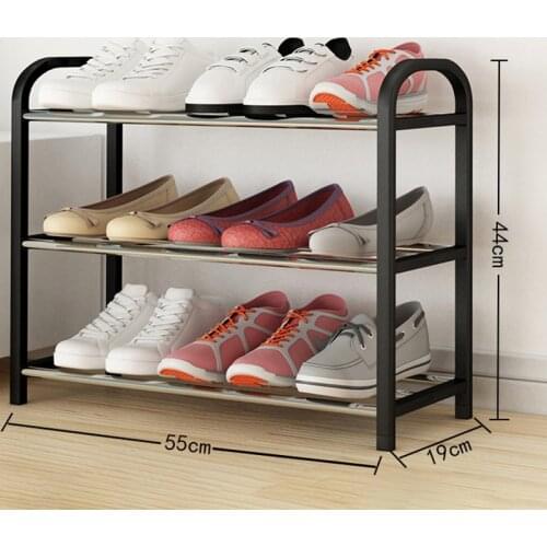 Multi-layer Shoe Rack Thickened Steel Pipe Standing Shoe Rack DIY Shoes Storage Shelf Home Living Room Organizer Accessories