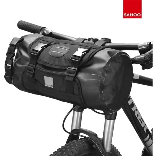 Sahoo 111386 11L Cycling Bicycle Mountain Road Waterproof Handlebar Bag Bick Bag Pack Pannier Basket Pannier Detachable Dry Pack