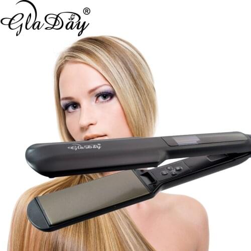 Fast Heat Up MCH Hair Straightener With LCD Display Professional hair straightening irons