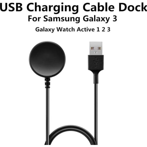 USB Charging Cable Dock For Samsung Galaxy 3 Watch Charging Charger Stand Charging Cable For Galaxy Watch Active 1 2 3