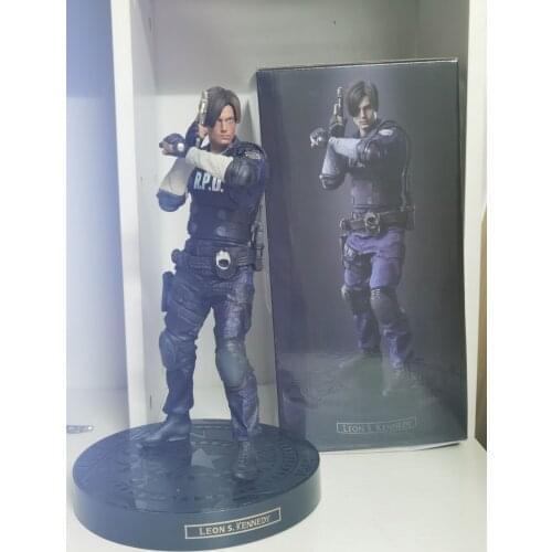 In Stock 32cm Figure Resident 2 Leon Kennedy Action Figure LEON PVC Statue Collection Toy Gifts
