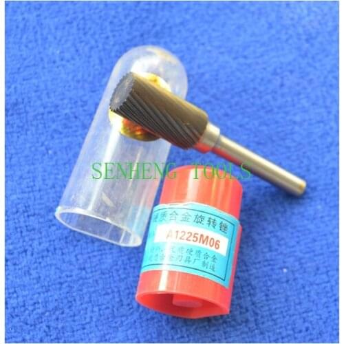 1piece A1225M06 solid carbide rotary file burrs grinding marble METAL Abrasive materials