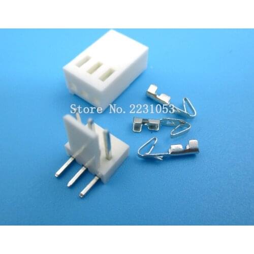 20 Sets KF2510 KF2510-3AW KF2510-3P Connector Right Angle Pin Header 2.54mm 3pin