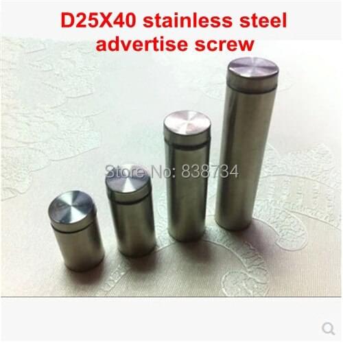 4PCS 25*40 stainless steel AD/advertise binding post screw 25mm