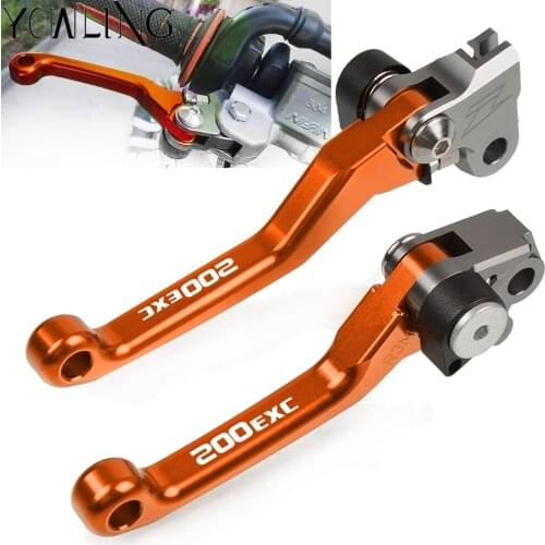 For 200 EXC 200EXC 2005 2006 2007 2008 Motorbike CNC Aluminum Custom Made Folding Brake Clutch Lever Dirt Bike Motocross