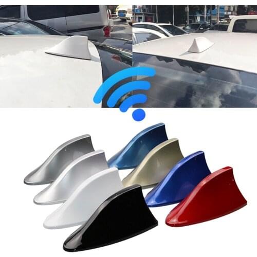Car Antennas Shark Fin Antenna Auto Radio Signal Aerials Roof Antennas for Renault Nissan Opel Ford Hyundai Car Styling