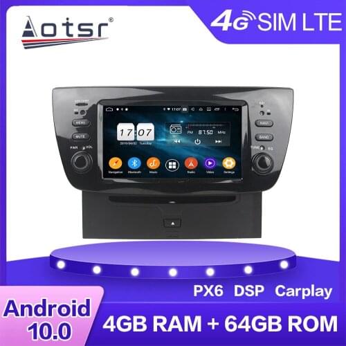 Car Android 10 DVD Player Multimedia Radio for FIAT DOBLO 2010 - 2014 Stereo Auto GPS Navigation 4G LTE WIFI BT Head Unit DSP CP