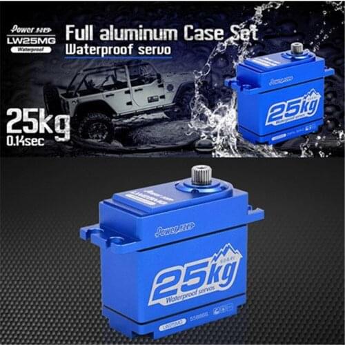 Power HD LW25MG 25KG/0.14S Waterproof sevro High Torque Full Metal Tooth Digital Servo for 1/8 1/10 scale RC Cars RC Helicopter