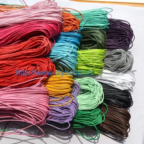 DIY Department 10 meter wholesale 16 colors Waxed Cotton Beading Cord Rope 1.5mm For Bracelet Necklace