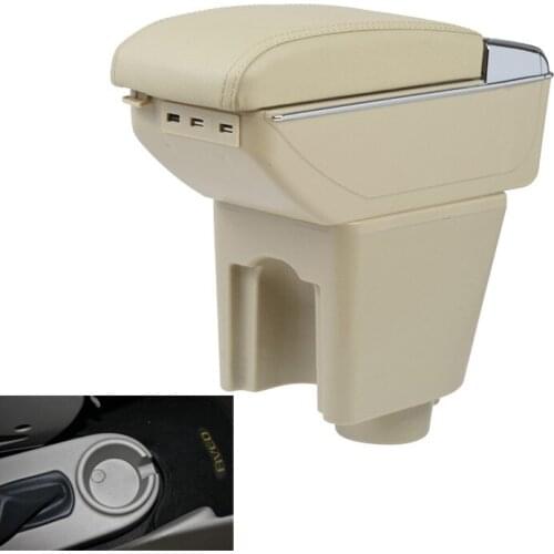 For Chevrolet LOVA armrest box central Store content Storage Chevrolet aveo armrest box with cup holder ashtray USB interface