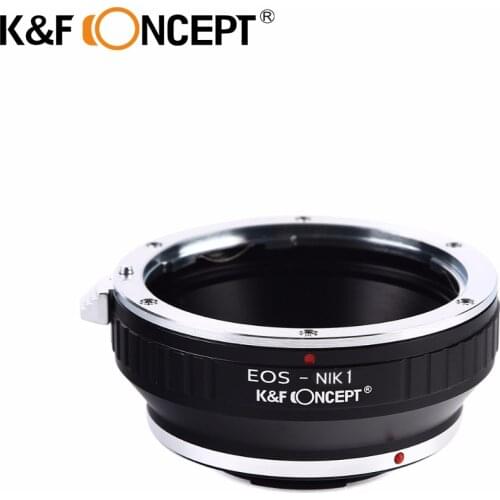 K&F CONCEPT Adapter Ring Lens Mount Adapter for Canon EOS Lens EF EF-S Mount Lens (to) fit for Nikon 1-Series Camera Body