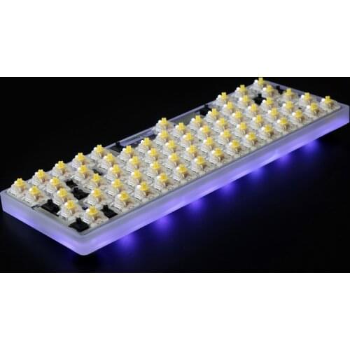 Frosted Acrylic Case Shell PCB Plate For GH60 DZ60 Poker2 60% mini Keyboard Dropship