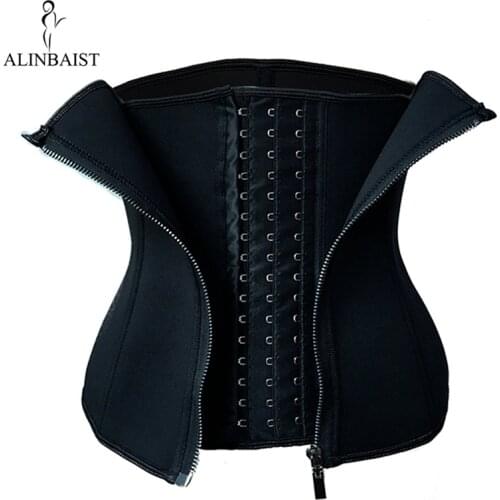 Sauna Sweat Belt for Weight Loss Neoprene Waist Trainer Body Shaper Corset Slimming Belly Sheath Shapewear Women Tummy Trimmer