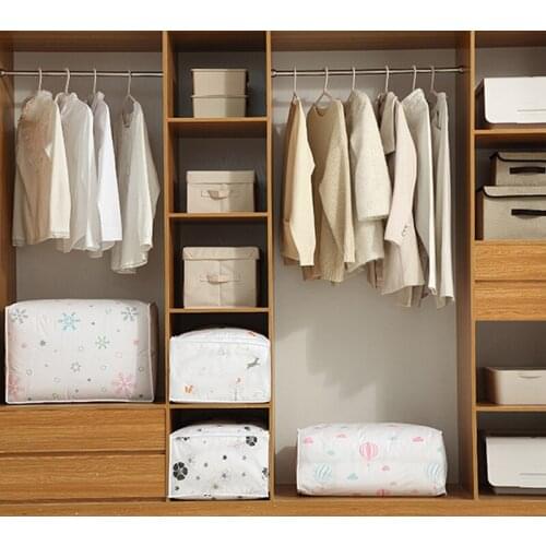 New 1-piece storage bag for clothes and blankets portable folding clothes pillow Quilt Blanket storage box moisture proof beddin