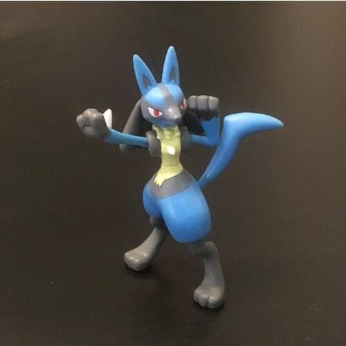 Genuine Pokemon Fighting and Steel Type Lucario Cute Action Figure Model Toys