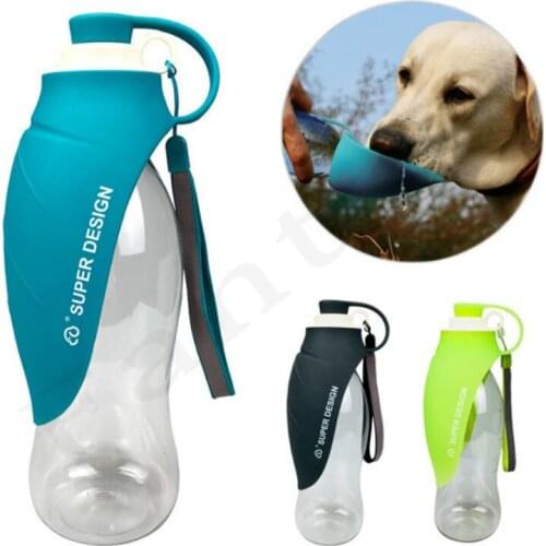 Portable Dog Water Bottle Soft Silicone Travel Dog Bowl for Puppy Cat Drinking Outdoor Feed Water Drink Bottle Pet Supplies