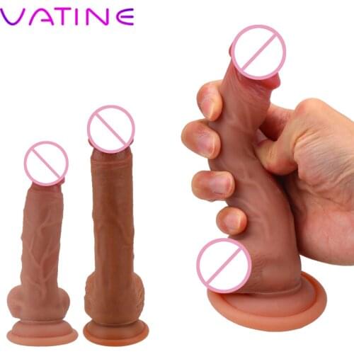 Skin feeling Realistic Dildo Super Huge Big Penis With Suction Cup Sex Toys for Woman Strapon Female Masturbation Sex Products