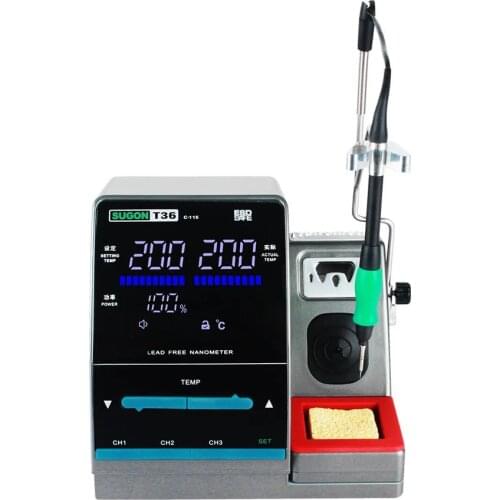Sugon T36 welding platform 220V/110V Lead-free 1S Rapid Heating Soldering Station 300W High Power Soldering Station