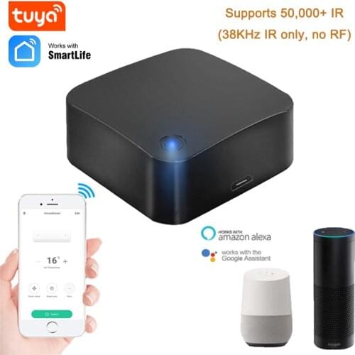Tuya Universal Remote Control For TV Air Conditioner TV Box Smart Home Remote Control Smart Life Works With Alexa Google QBMY