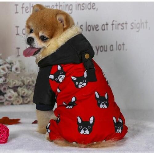 Winter Warm Jacket For Puppies New French Bulldog Costumes For Dog Small Medium Animal Pugs Pet Clothes Goods Cute Puppy Clothes