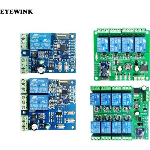 4 channel Bluetooth 5.0 relay ble Bluetooth networking mesh networking mobile phone app remote control switch