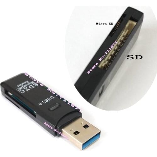 128G 256G Micro SD TF SD Usb3.0 Reader Usb3 Usb 3.0 SD T-Flash Micro SD Card Reader High-Capacity Micro SD TF SD Card 3.0 Reader
