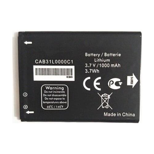 1pcs 100% High Quality CAB31L0000C1 Battery For Alcatel i808 / TCL T66 A890 Mobile Phone