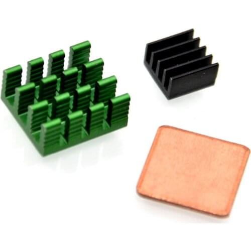 Raspberry Pi 3 Model B+ Aluminum Heat Sink +CPU Copper Heat Sink RPI Cooling Sink support Raspberry Pi 3 Model B /B plus
