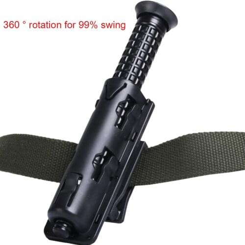 Portable Self Defense Swing Stick Cover Outdoor Tactical Quick-stroke Stick Cover 360 Degree Rotation Telescopic Stick Cover