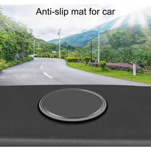 Perfume Mat Washable Good Hydrophobicity Reusable Round Decoration Anti-slip Mat for Car