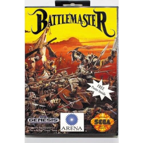 Battlemaster 16bit MD Game Card For Sega Mega Drive/ Genesis with Retail Box