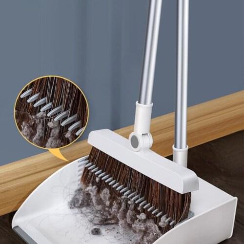 Broom Set Household Broom Combination Single Hair Sweeping Artifact Non-Stick Hair Vertical Large Broom Dustpan