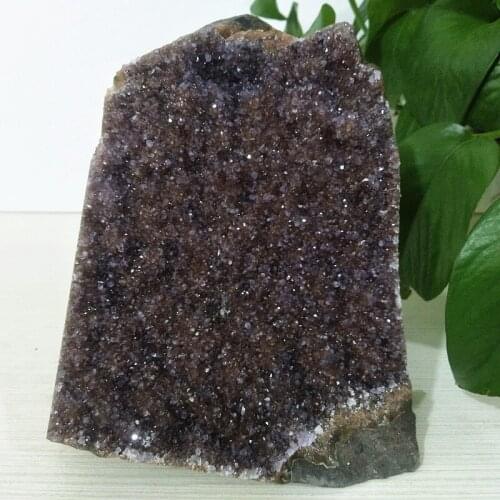 2088gNatural stone colorful amethyst geode crystal quartz cluster Raw stone mineral home decor display variety of color crystals