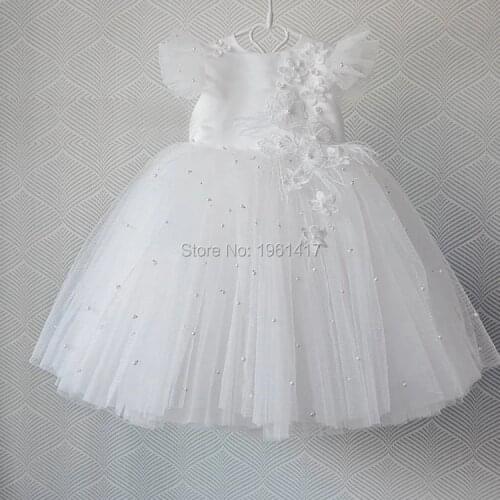 Newborn Baby Girls Toddler Infant Lace Bonnet Dress Cap Photography Props baby white chrisom