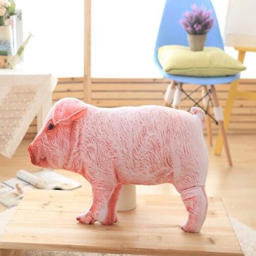 60cm Lovely 3D Plush Piggy Toys Animal Pig Pillow New PP Cotton Stuffed Children Birthday Christmas Gifts TY0187