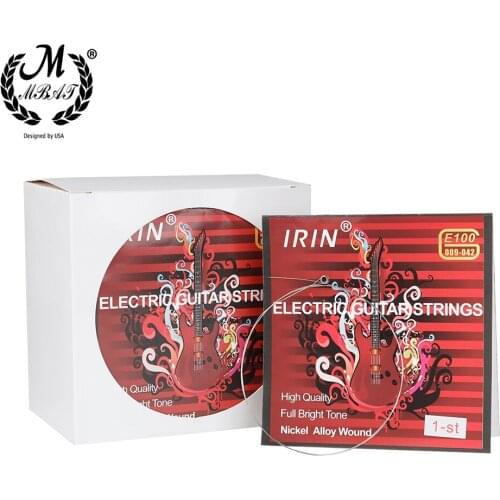 M MBAT High Quality 100 Pcs Electric Guitar Strings 1-ST Silver Stainless Steel E100 Electric Guitar Strings Parts Accessories
