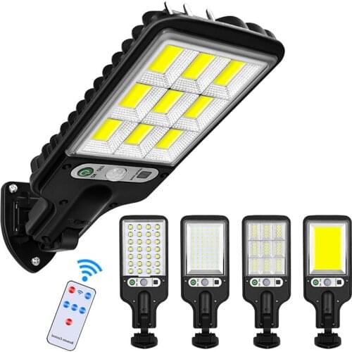 Solar Street Lights Outdoor Solar Lamp with 3 Light Mode Waterproof Motion Sensor Security Lighting for Garden Patio Path Yard