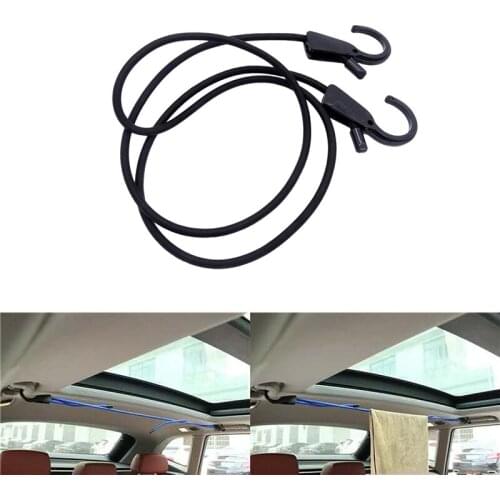Universal Adjustable Car Elastic Luggage Fixing Rope Cable Strap Stretch Plastic Hook Car Luggage Tent Boat Motorcycle Rope