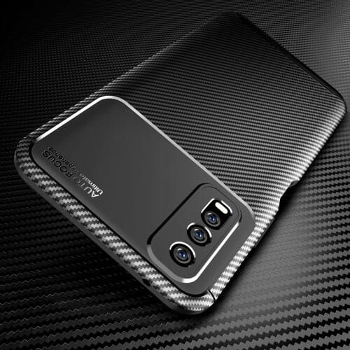 Y70S Shockproof Carbon Case for Vivo Y70S Case Silicone TPU Cover for Vivo Y70 S Phone Case Soft Back Cover