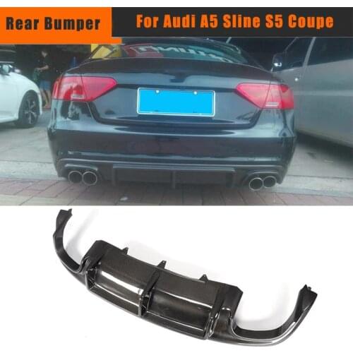 Rear Bumper Diffuser Lip Spoiler For Audi A5 Sline S5 Coupe 2012-2016 Convertible Non for A5 Standard