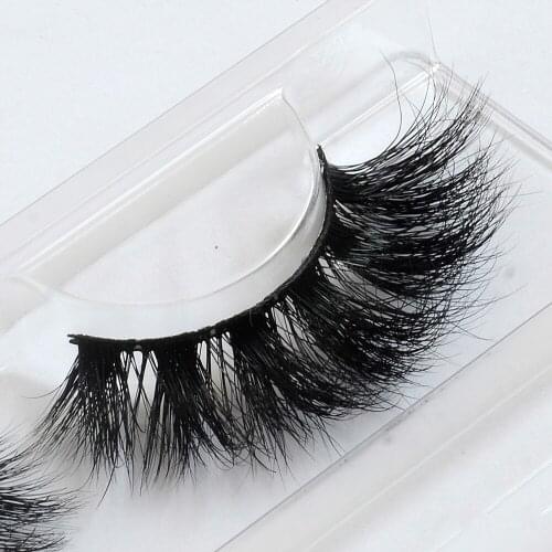 3d Individual Natural Wispies Lashes With Eyelash Packaging Box