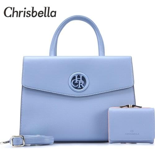 CHRISBELLA Fashion Woman Shoulder Bag PU Leather Simple Female Daily Messenger Luxury Ladies Part Handbags Designer Zipper Bags