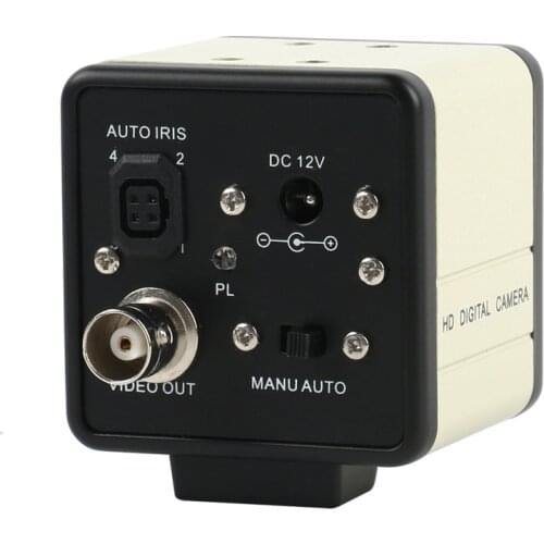 800TVL 1/3 CCD Digital Industry Video Microscope Camera CS C-Mount Lens Support BNC AV Color Video Output SMD BGA PCB Soldering